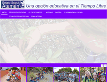 Tablet Screenshot of gruposcoutataman.org